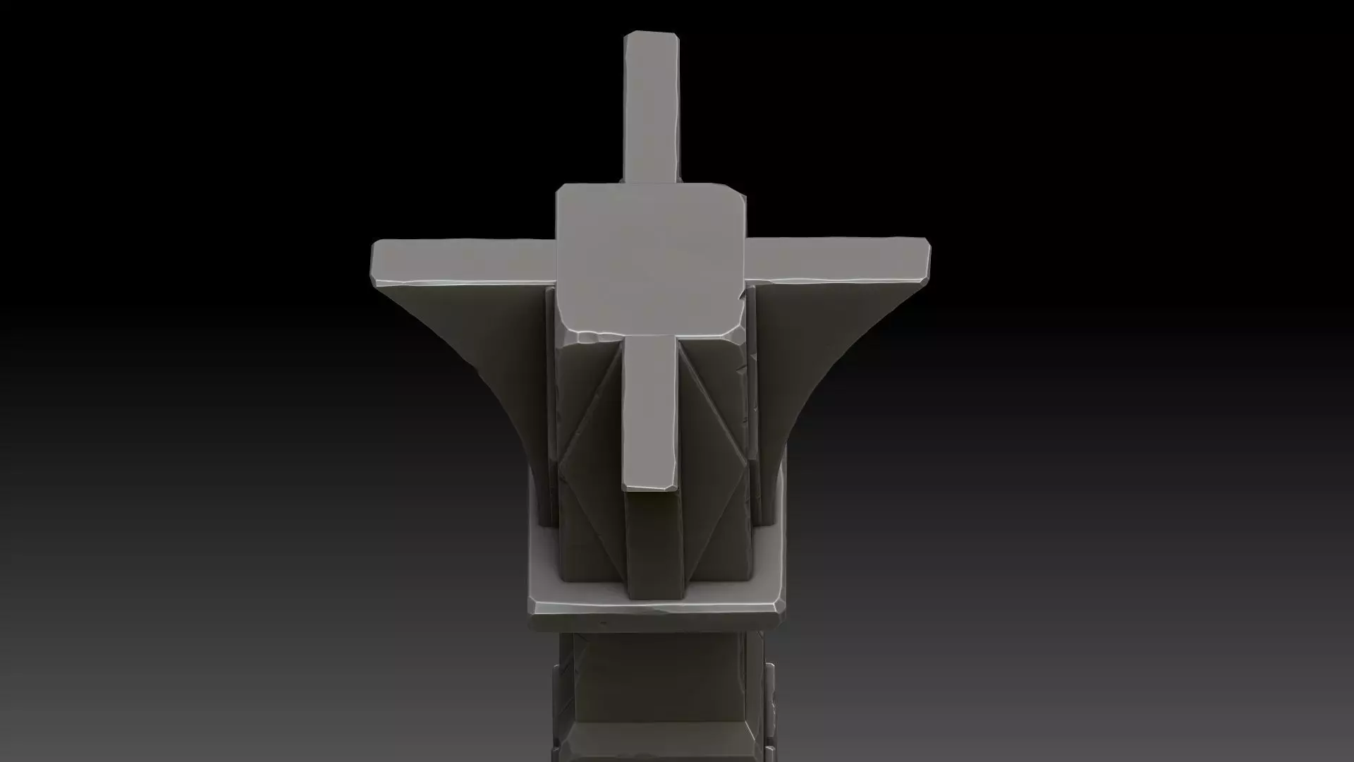 Stylized pillar  3D model_6