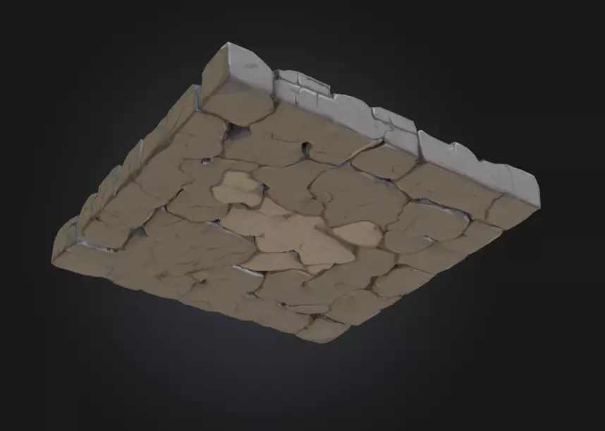 Medieval Stone Floor Tiles Texture_7