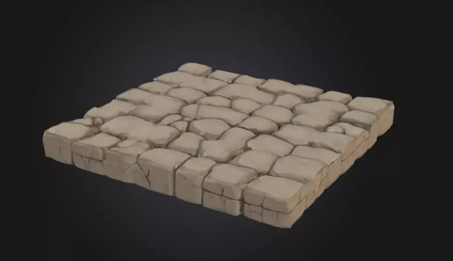 Medieval Stone Floor Tiles Texture_10
