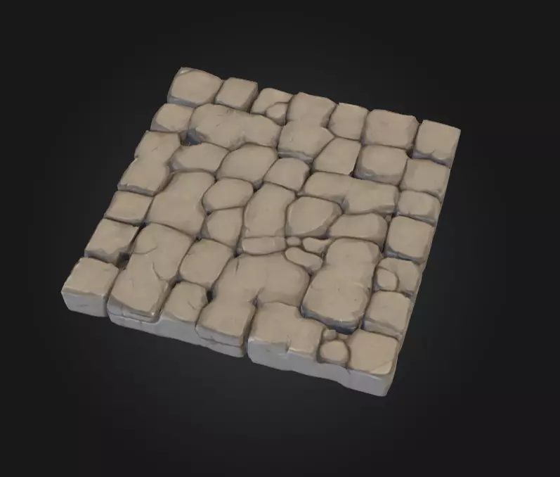 Medieval Stone Floor Tiles Texture_1