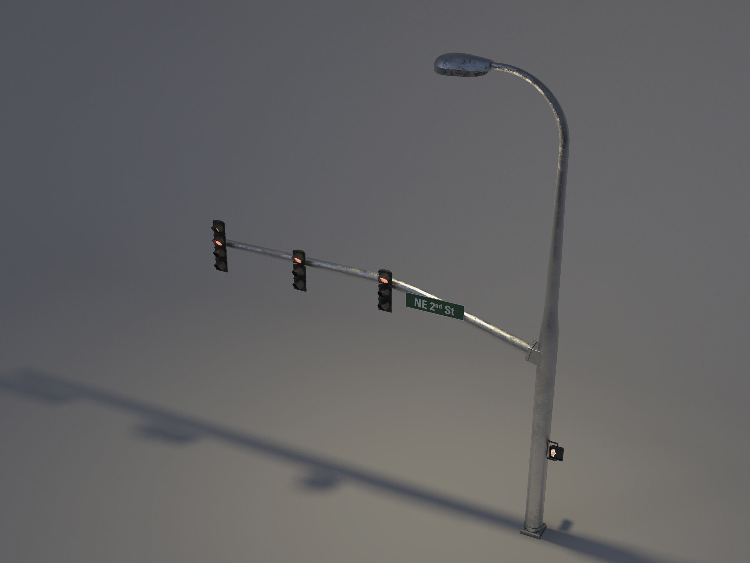 Traffic Lights Free 3D model_3