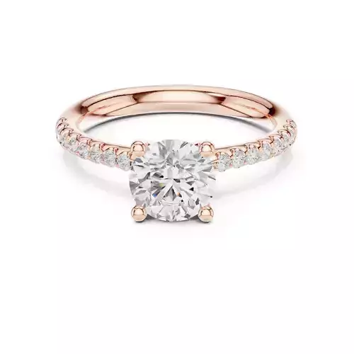 Round Cut Diamond Engagement Wedding Ring 3DM STL Video