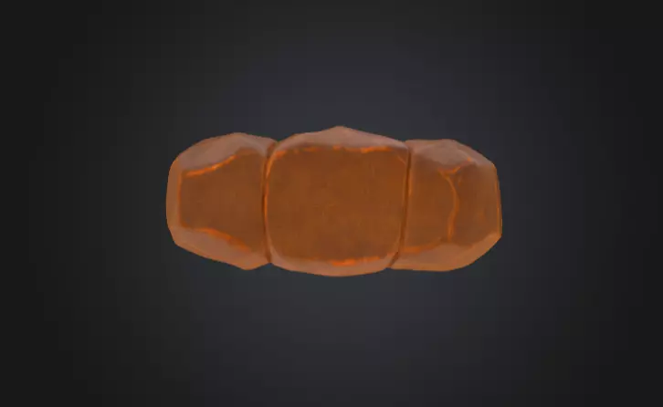 Ancient Sun Tablet Low-poly 3D model_9