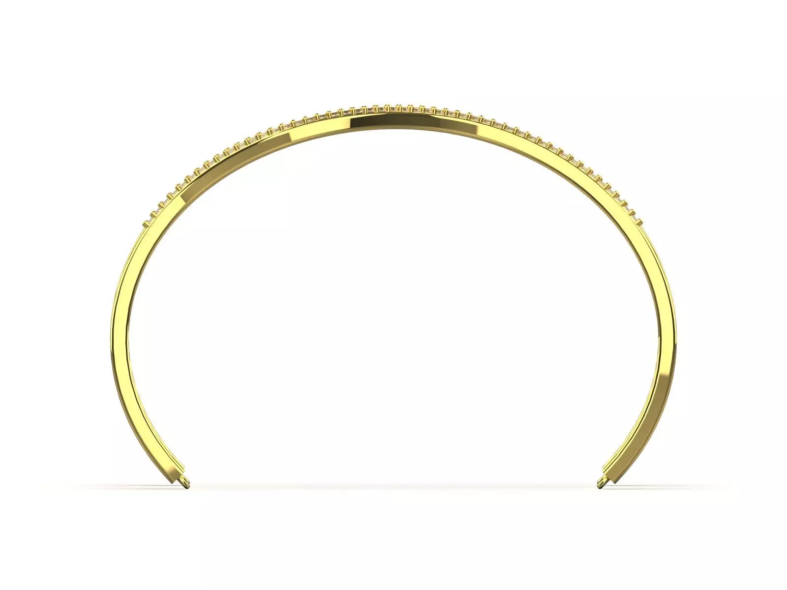 Yellow Gold stl 3dm Bracelets with Different Cuts bg0053 3D print model_2