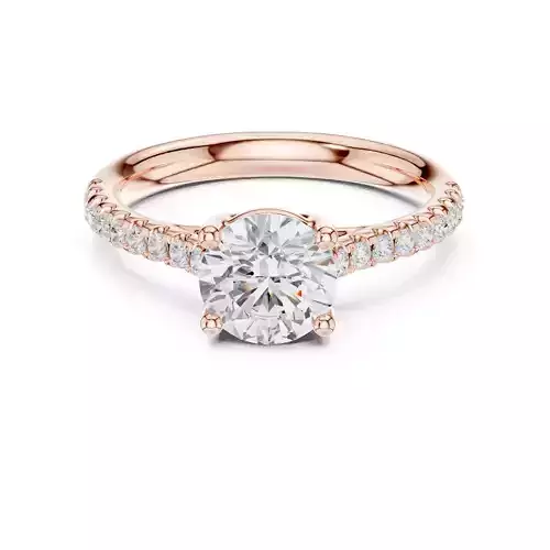 Round Cut Diamond Engagement Wedding Ring 3DM STL Video