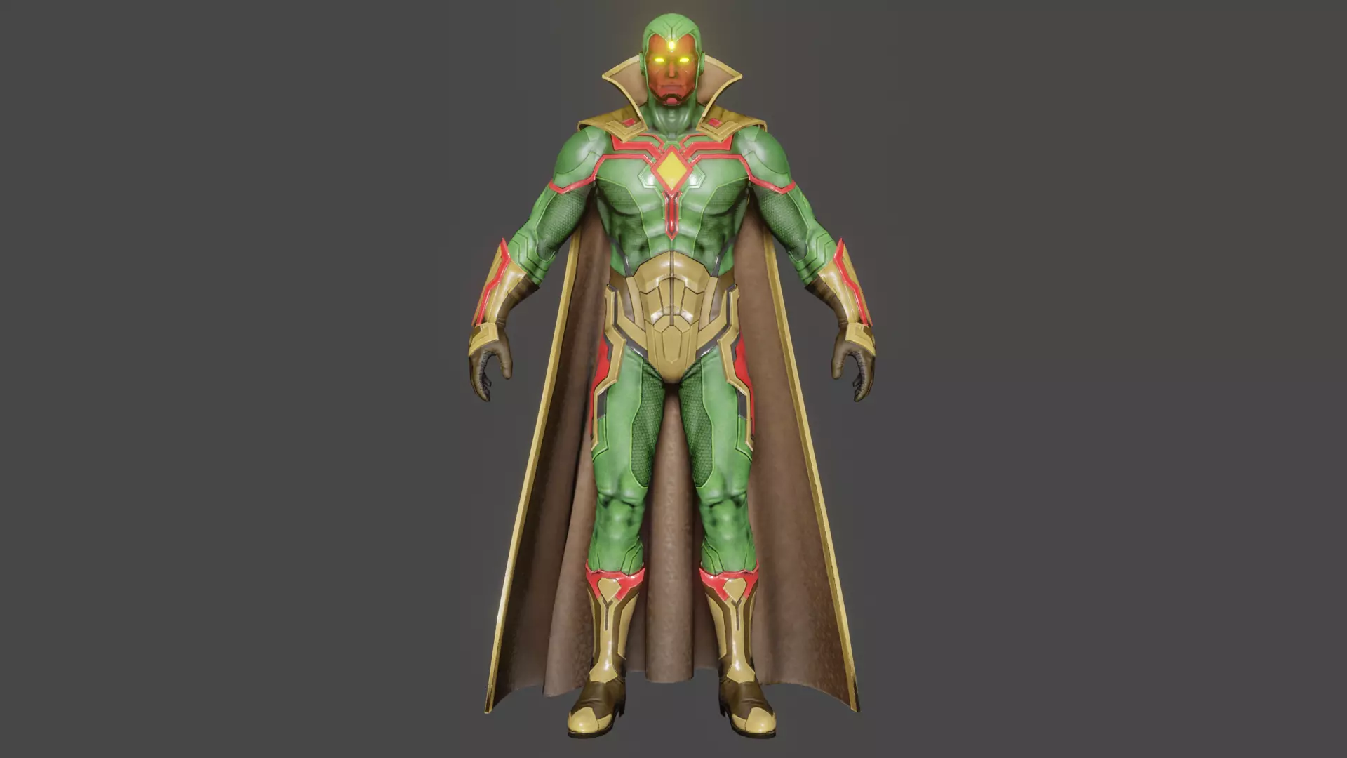 Vision Low-poly 3D model_0
