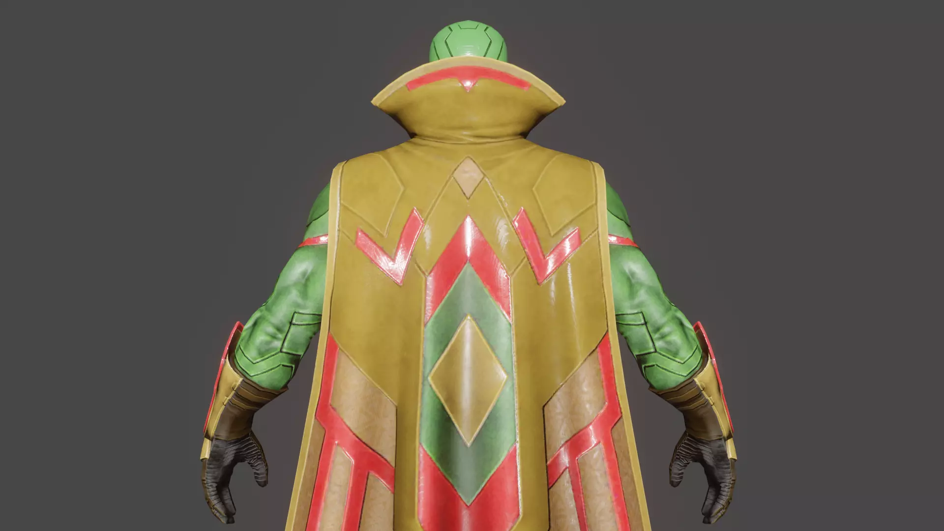 Vision Low-poly 3D model_5