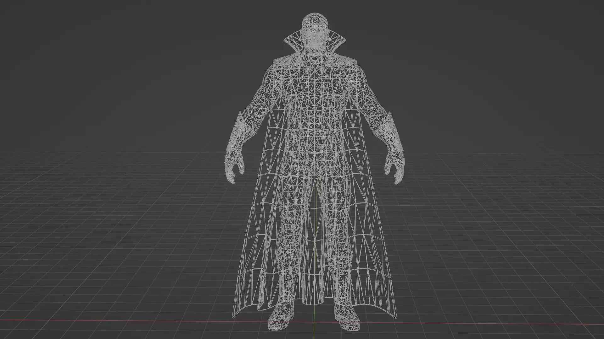 Vision Low-poly 3D model_6