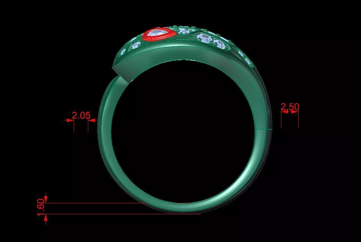 Bvlgari Serpenti Seduttori Ring 3D print model 3D print model_0
