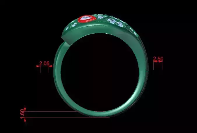 Bvlgari Serpenti Seduttori Ring 3D print model