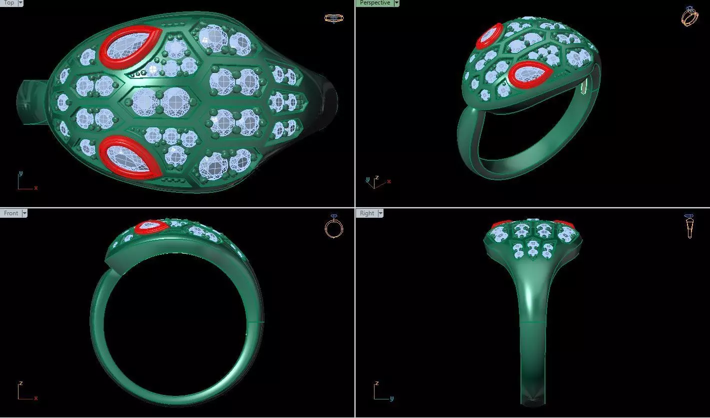 Bvlgari Serpenti Seduttori Ring 3D print model 3D print model_4