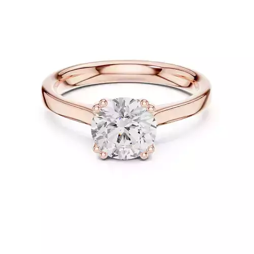 Solitaire Round Cut Diamond Engagement Ring 3DM STL Video