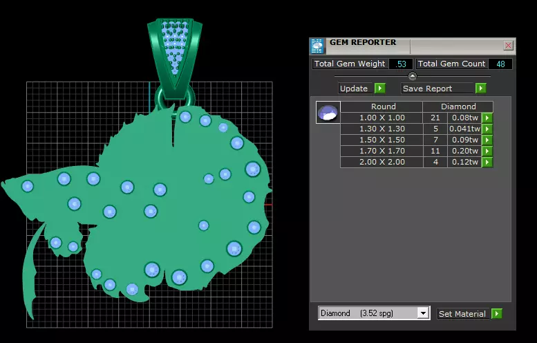 Elegant Betta Fish Pendant  3D print model_5