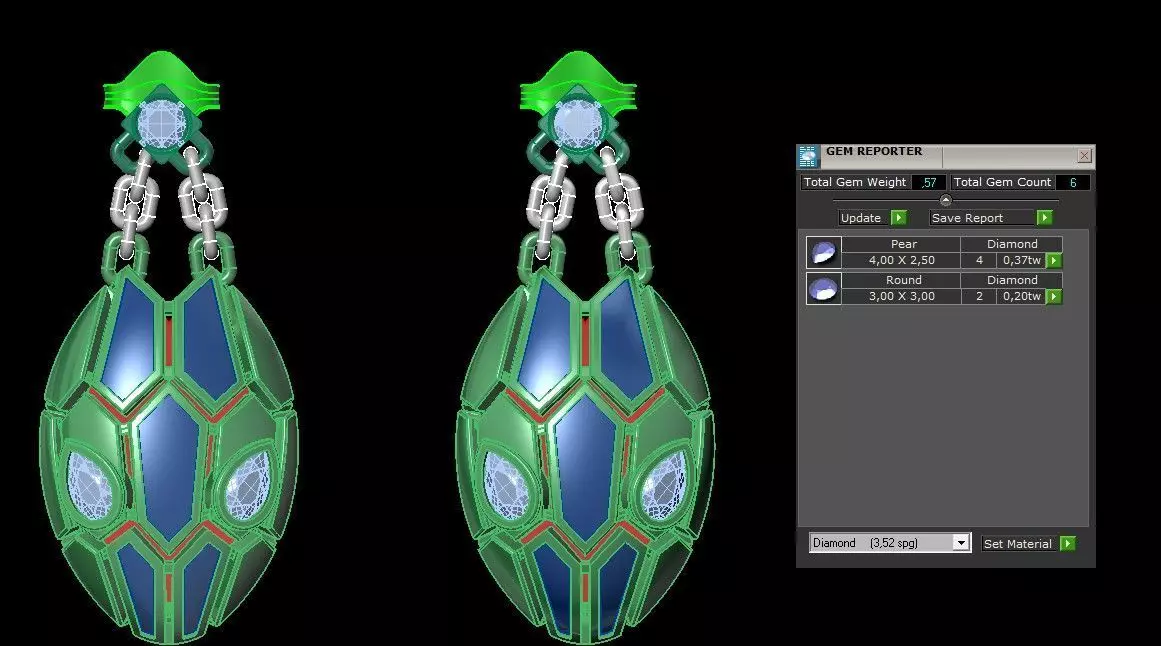 BVLGARI Earrings 3D print model 3D print model_5