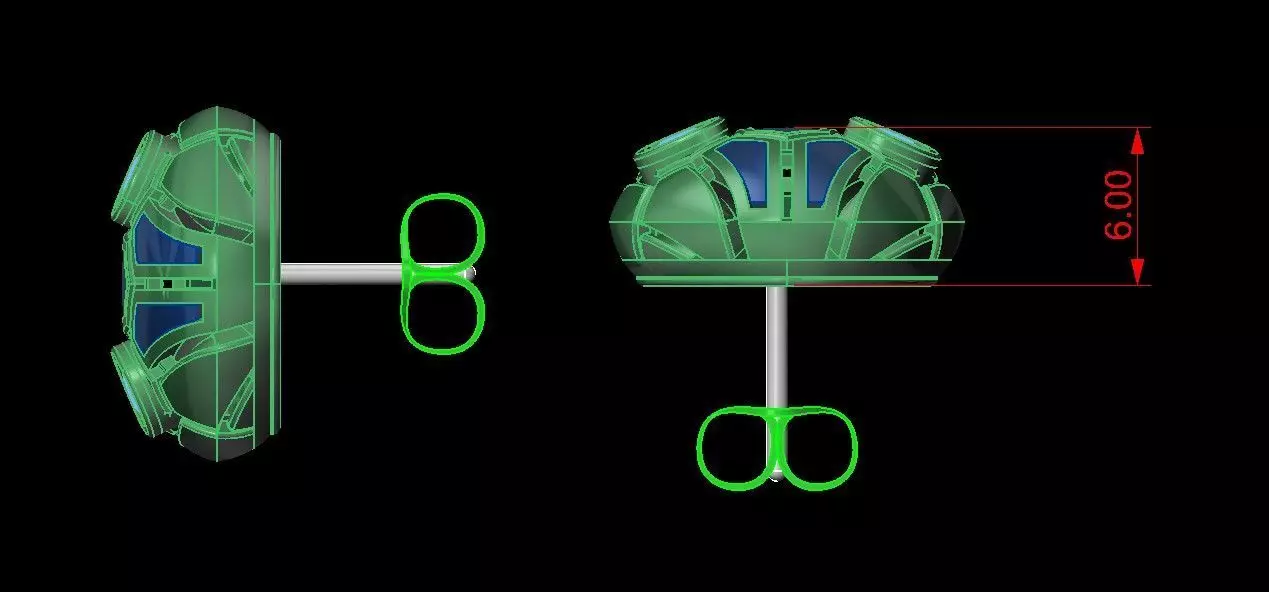 BVLGARI Earrings 3D print model 3D print model_1