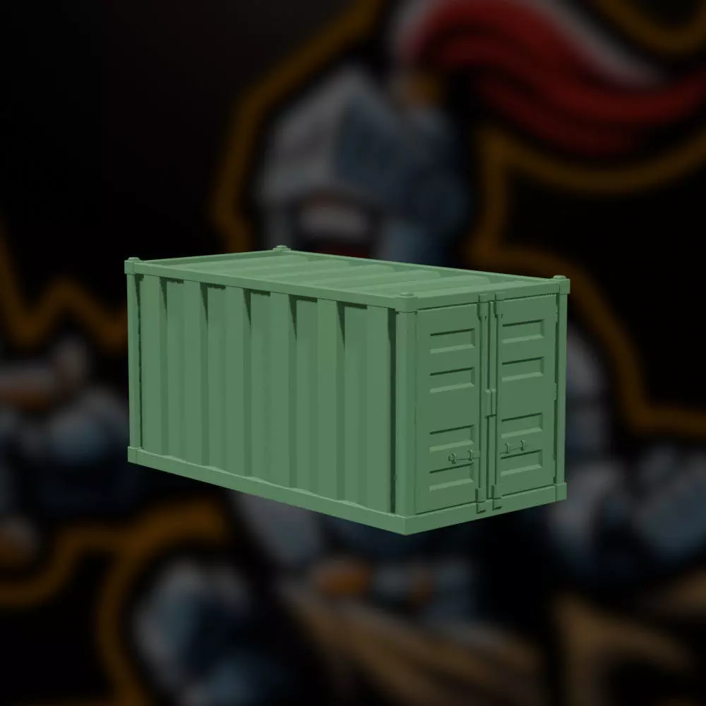 3d Printable Shipping Container STL Free 3D print model_0