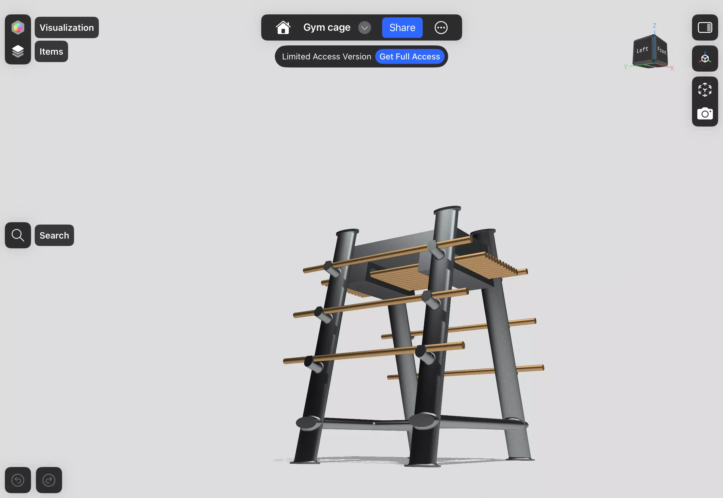 Wooden sword standard  3D model_5