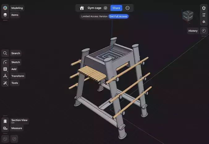 Wooden sword standard 