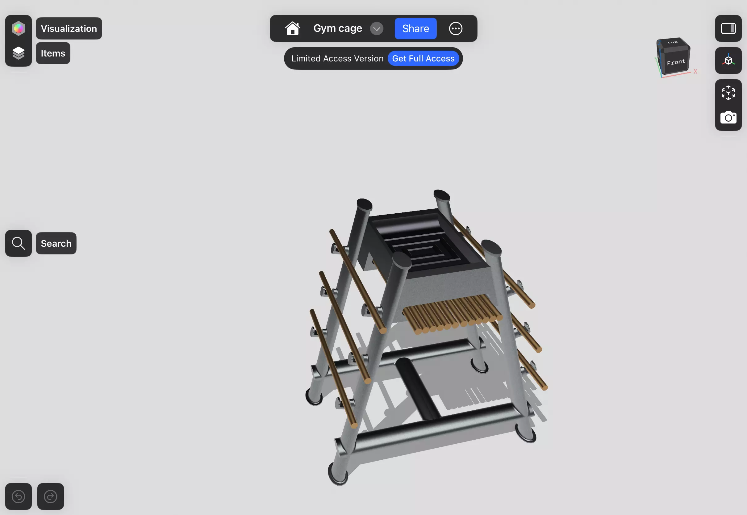 Wooden sword standard  3D model_4