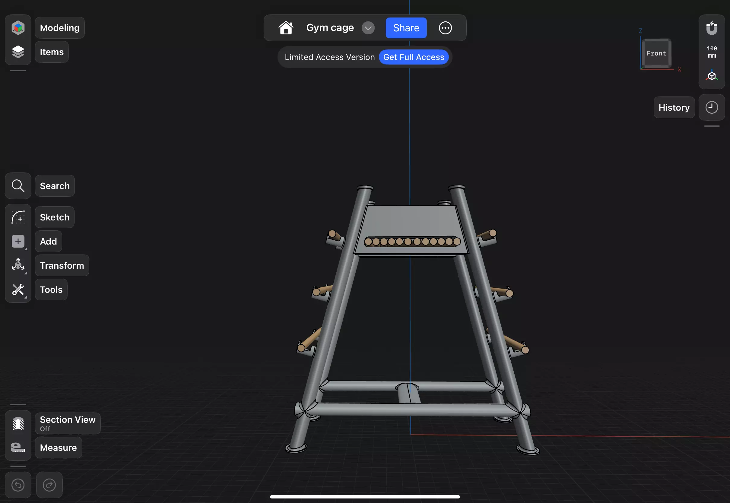 Wooden sword standard  3D model_1