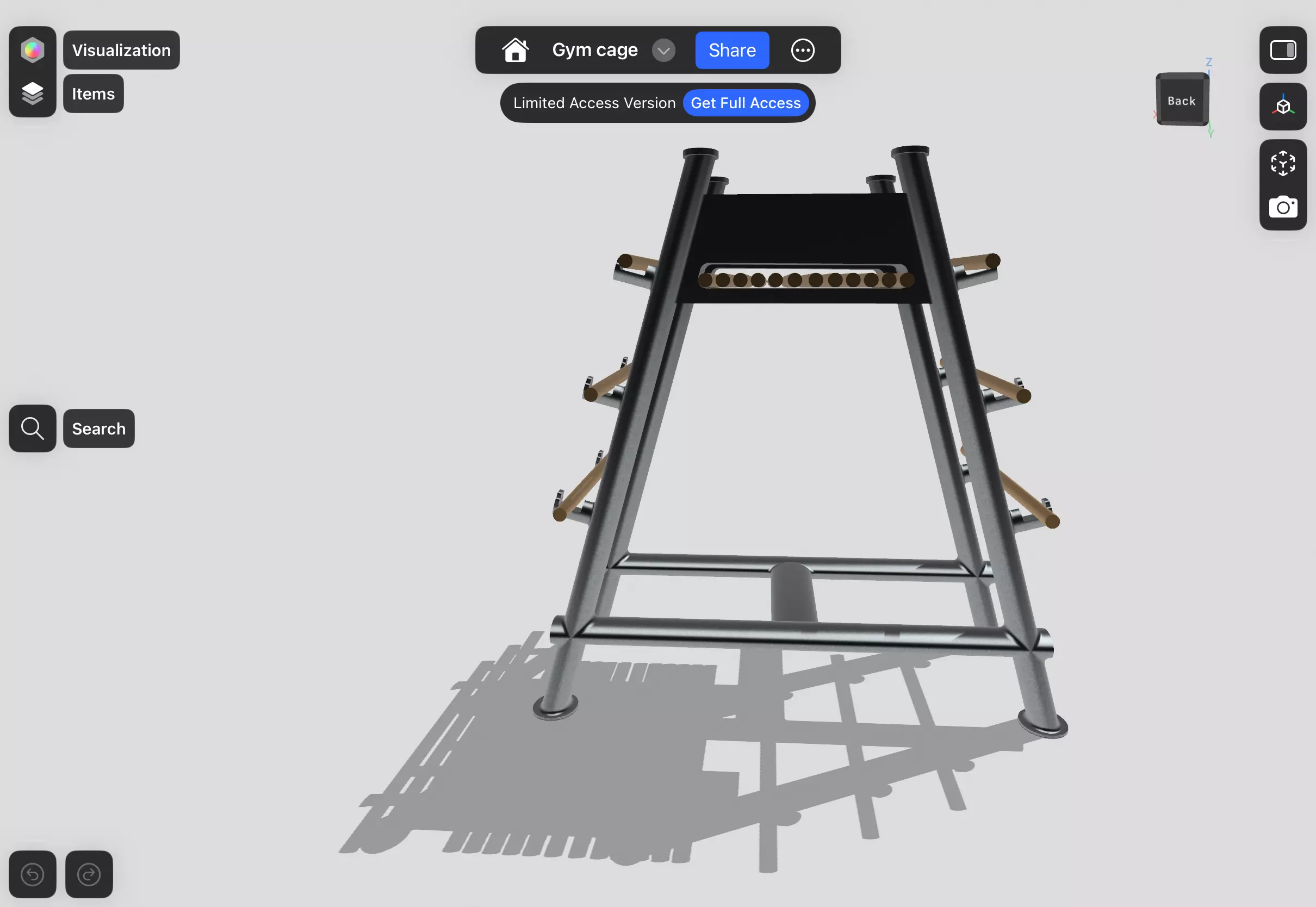 Wooden sword standard  3D model_8