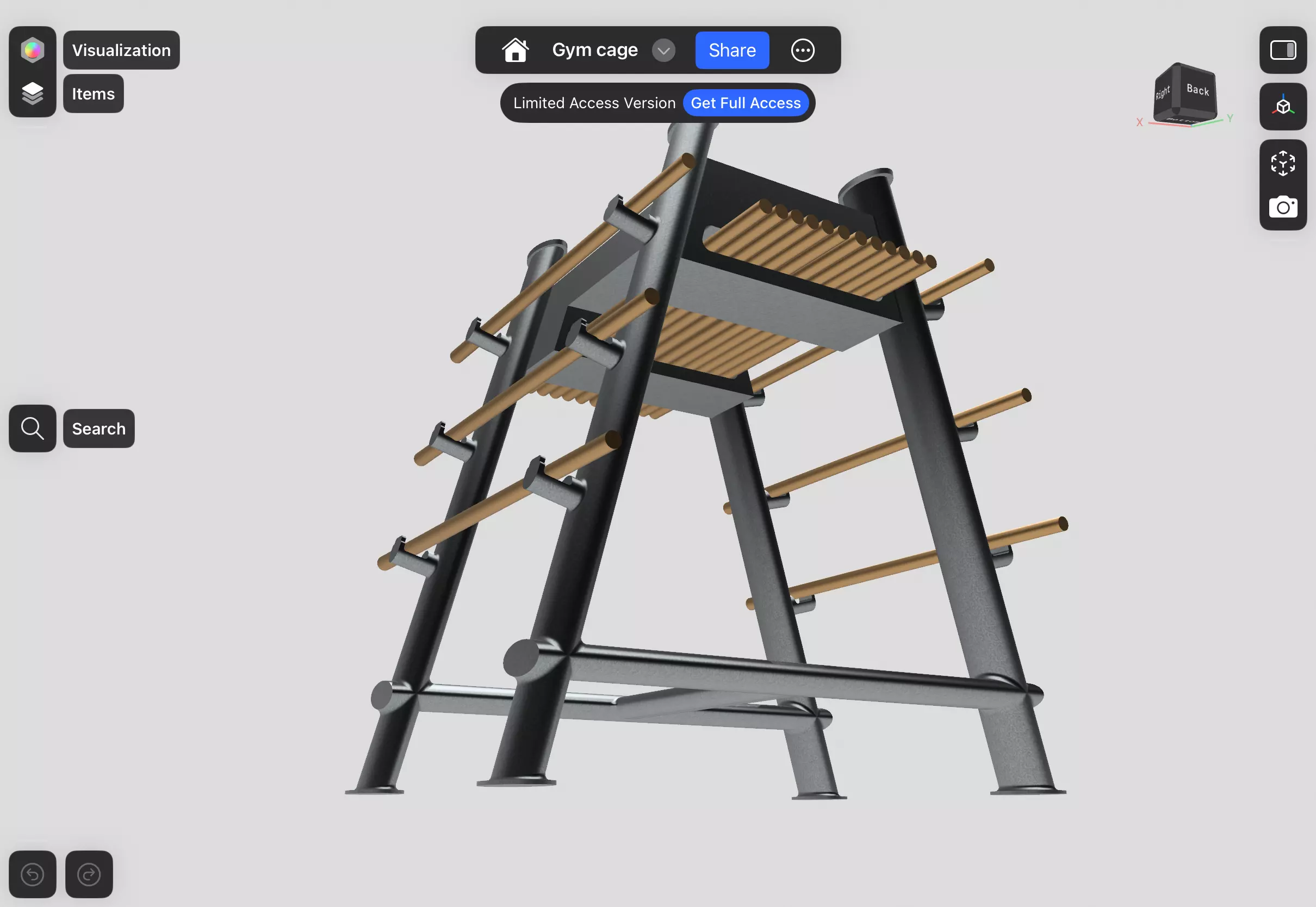 Wooden sword standard  3D model_7