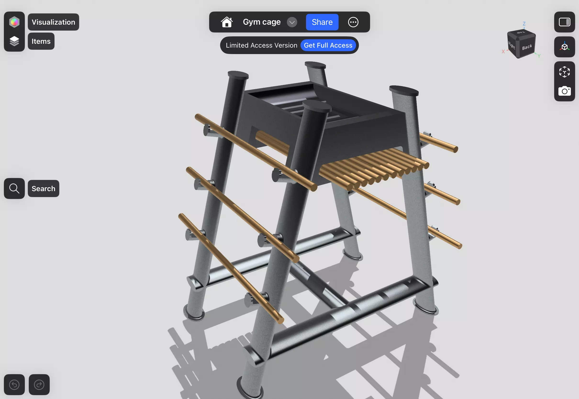 Wooden sword standard  3D model_6