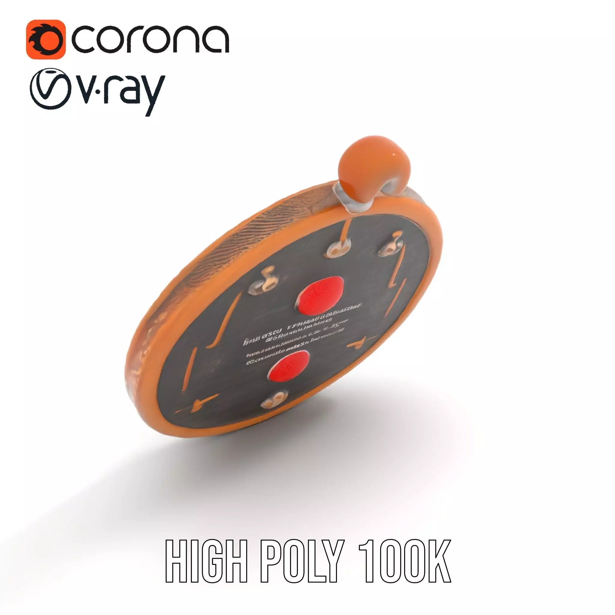 Ancient Bronze Amulet model pack Low-poly 3D model_21