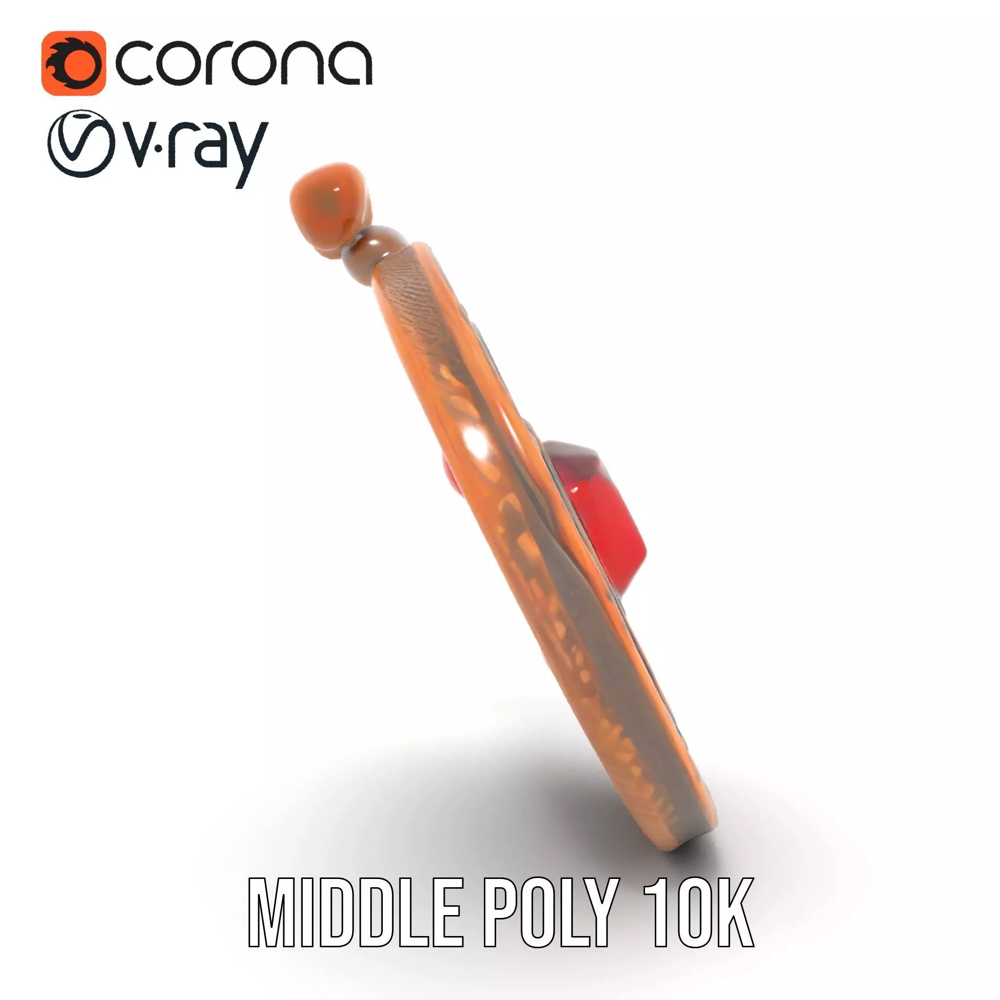 Ancient Bronze Amulet model pack Low-poly 3D model_14