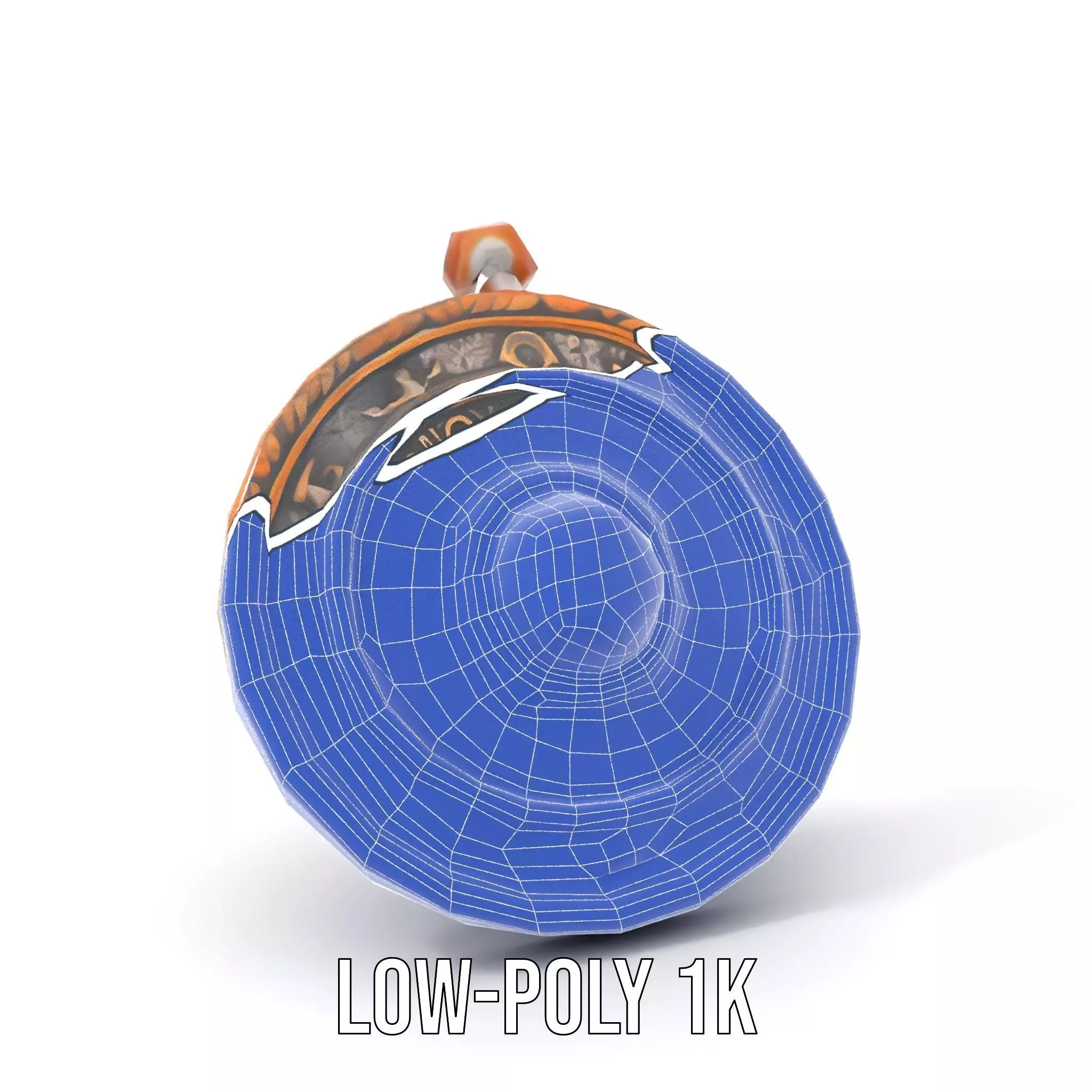 Ancient Bronze Amulet model pack Low-poly 3D model_13