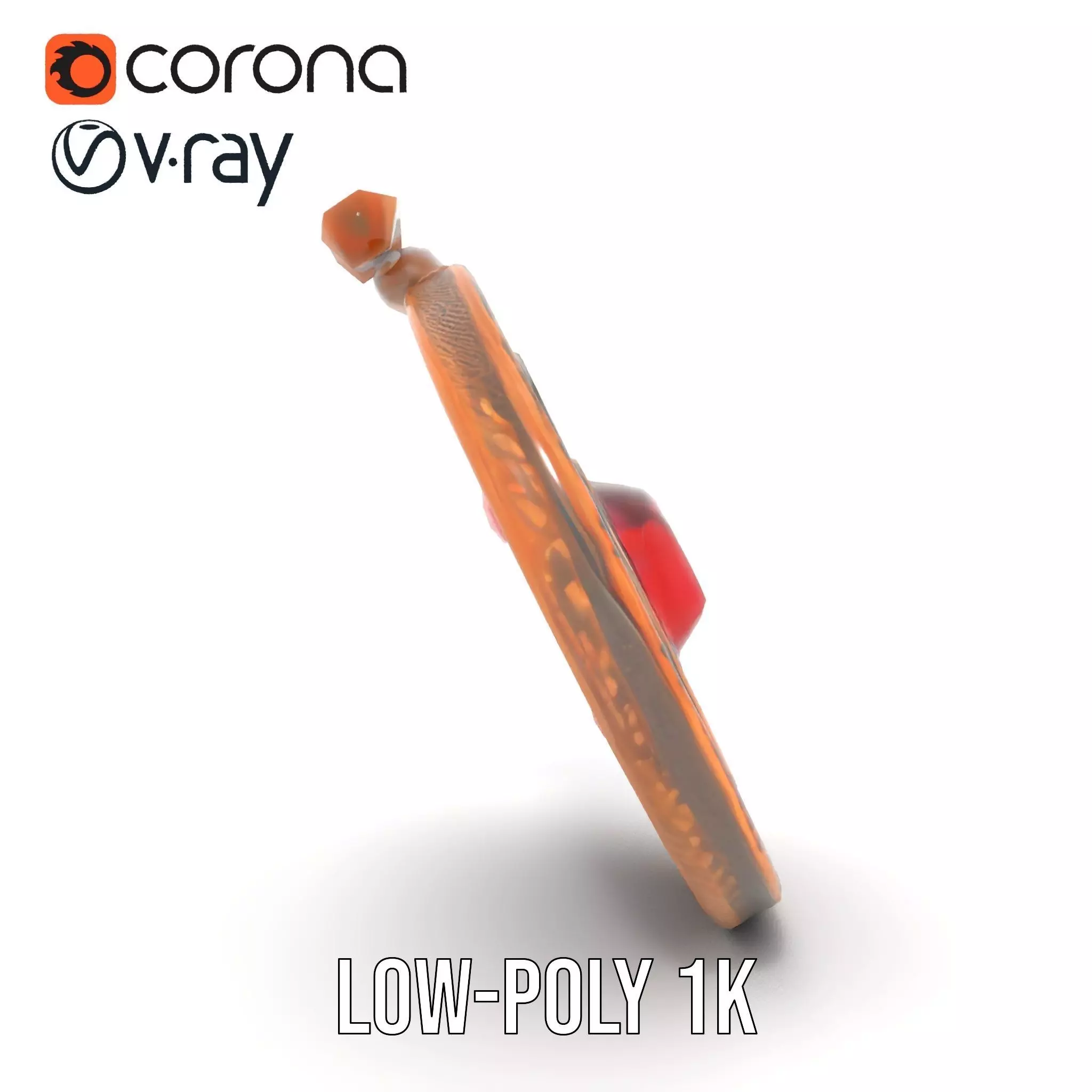 Ancient Bronze Amulet model pack Low-poly 3D model_20