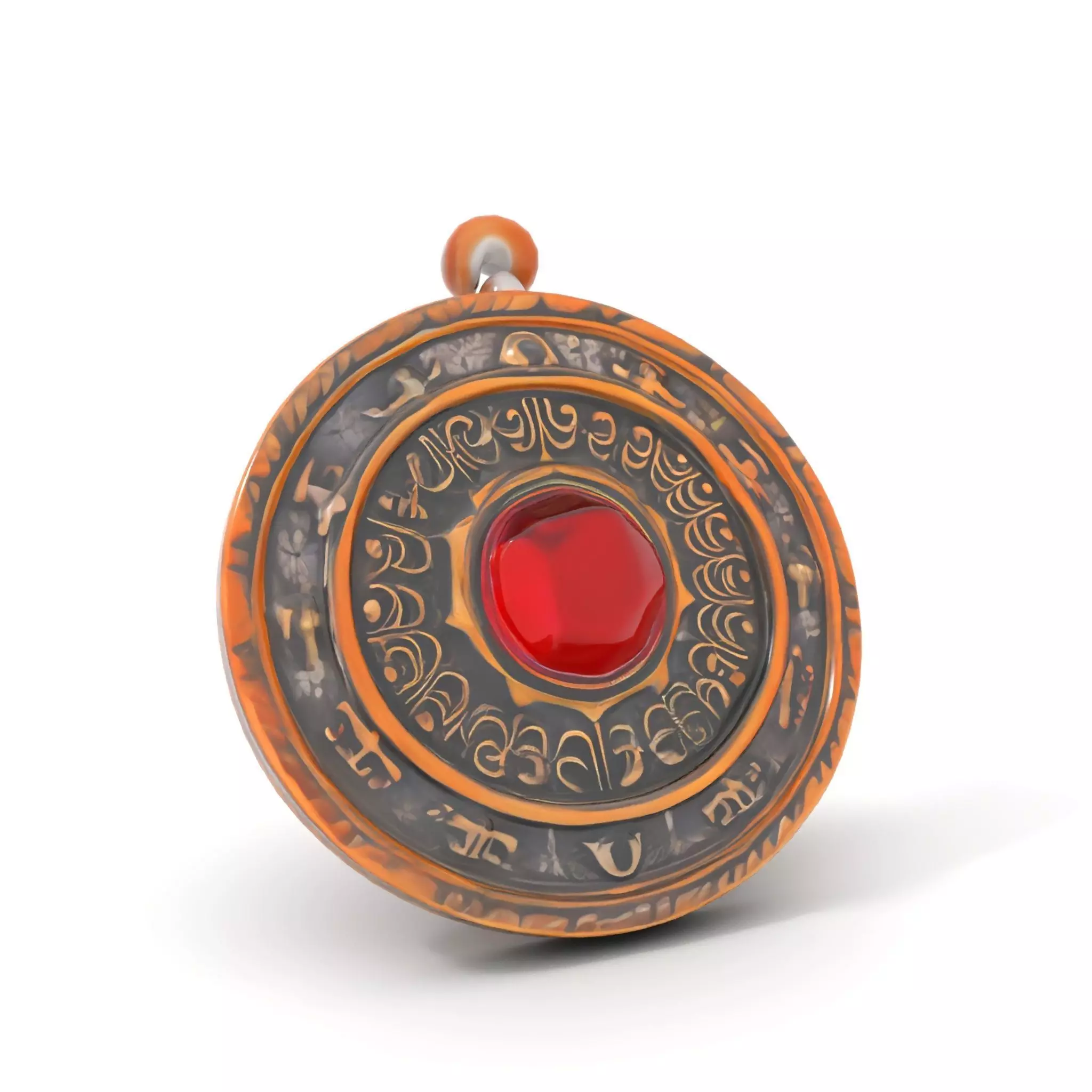 Ancient Bronze Amulet model pack Low-poly 3D model_17