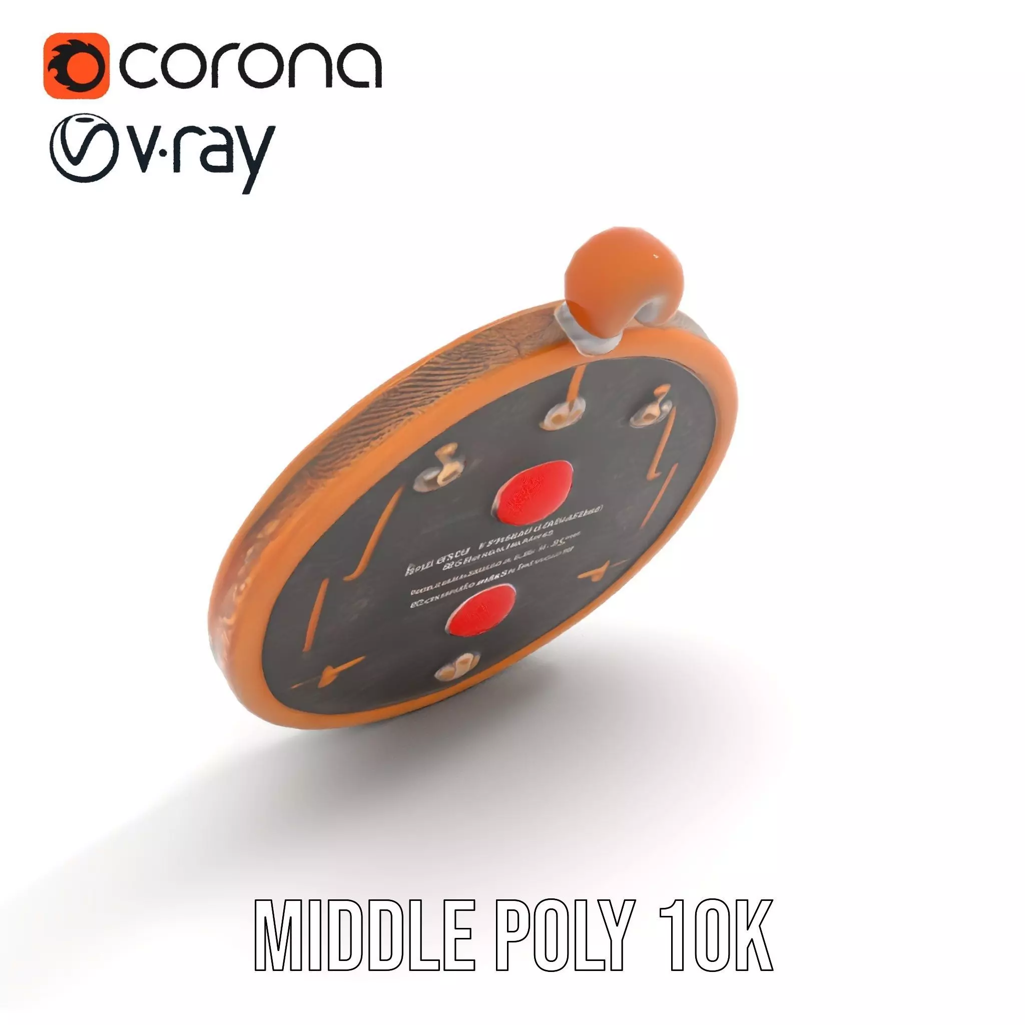 Ancient Bronze Amulet model pack Low-poly 3D model_7