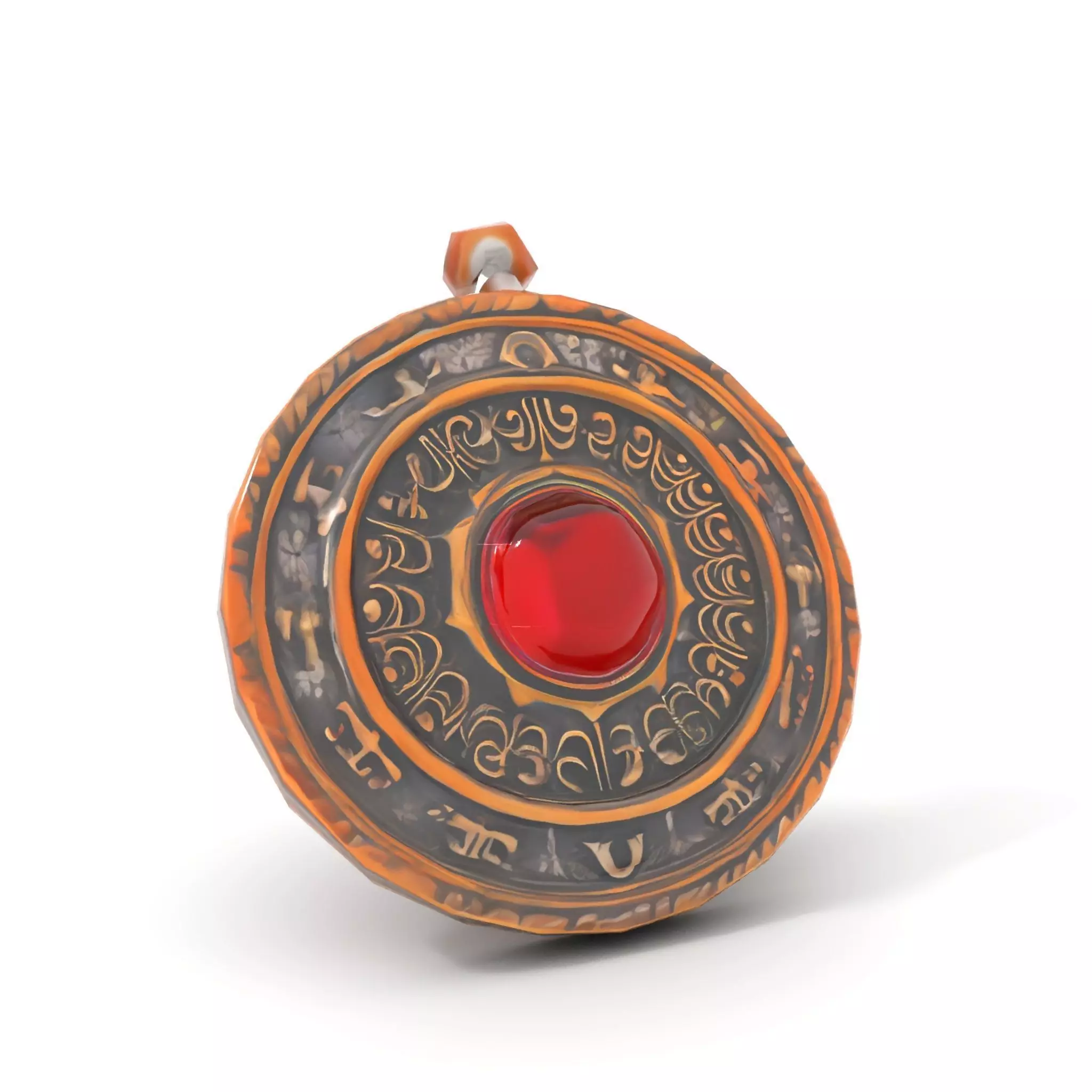 Ancient Bronze Amulet model pack Low-poly 3D model_8