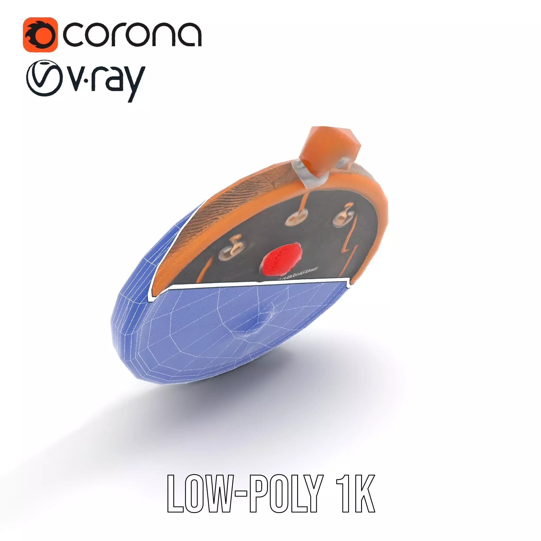 Ancient Bronze Amulet model pack Low-poly 3D model_18