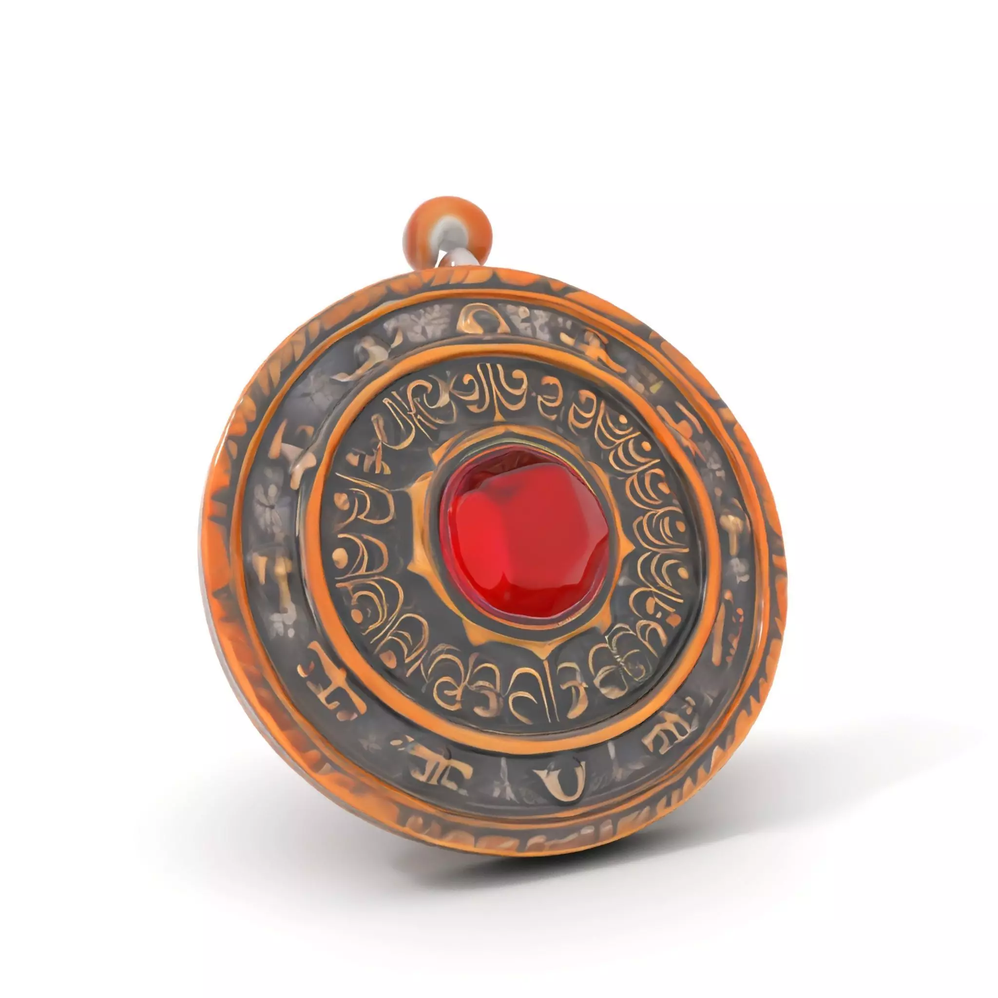 Ancient Bronze Amulet model pack Low-poly 3D model_0