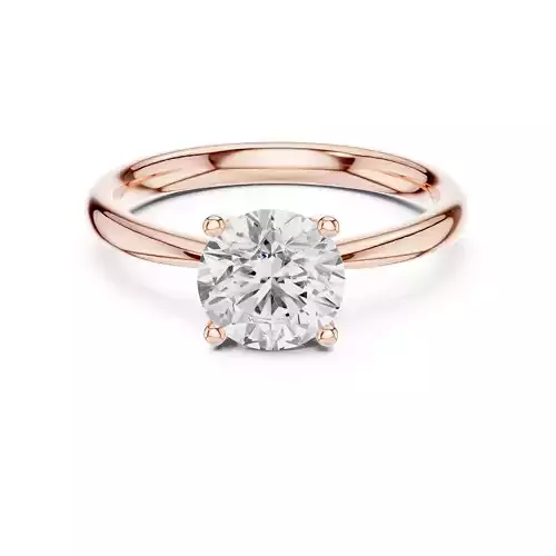 Solitaire Round Cut Diamond Engagement Ring 3DM STL Video