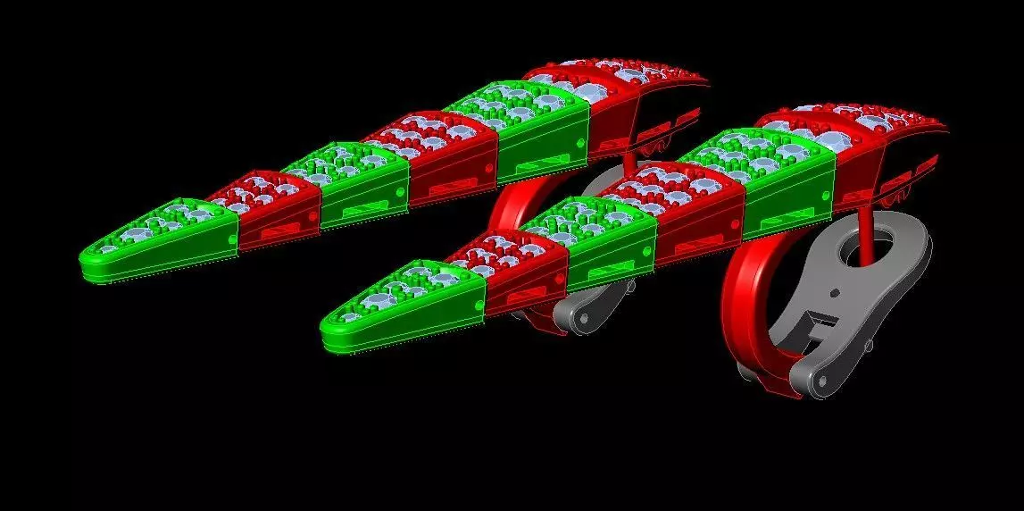 Snake Diamonds Ring and Bvlgari Serpenti Earring 3D print model 3D print model_7