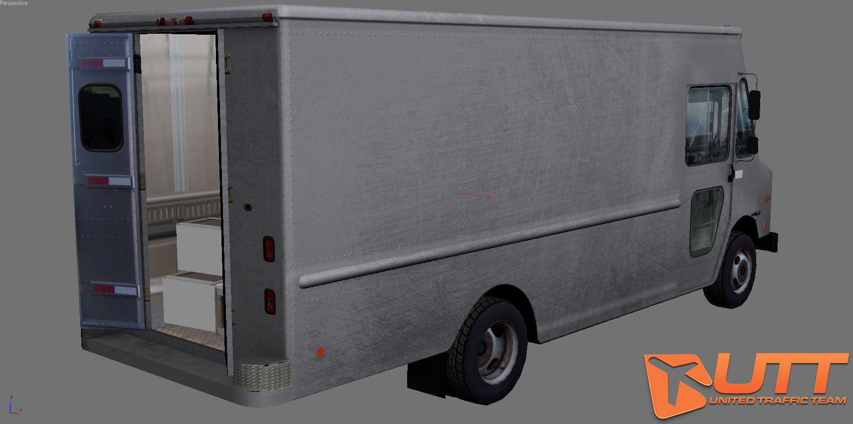 Grumman Olson short pack Low-poly 3D model_24