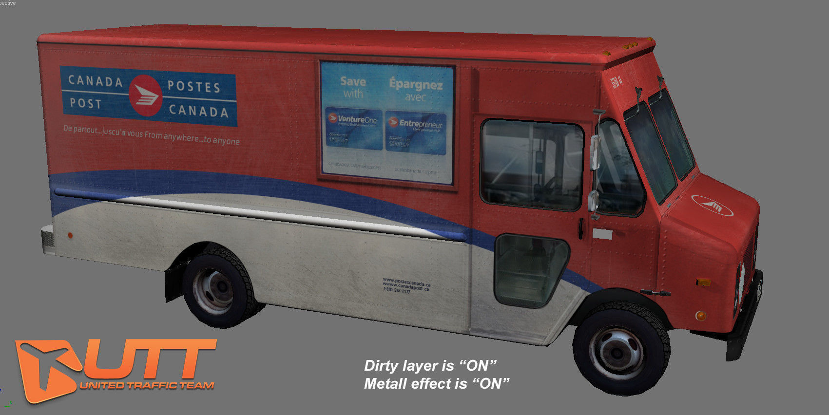 Grumman Olson short pack Low-poly 3D model_4