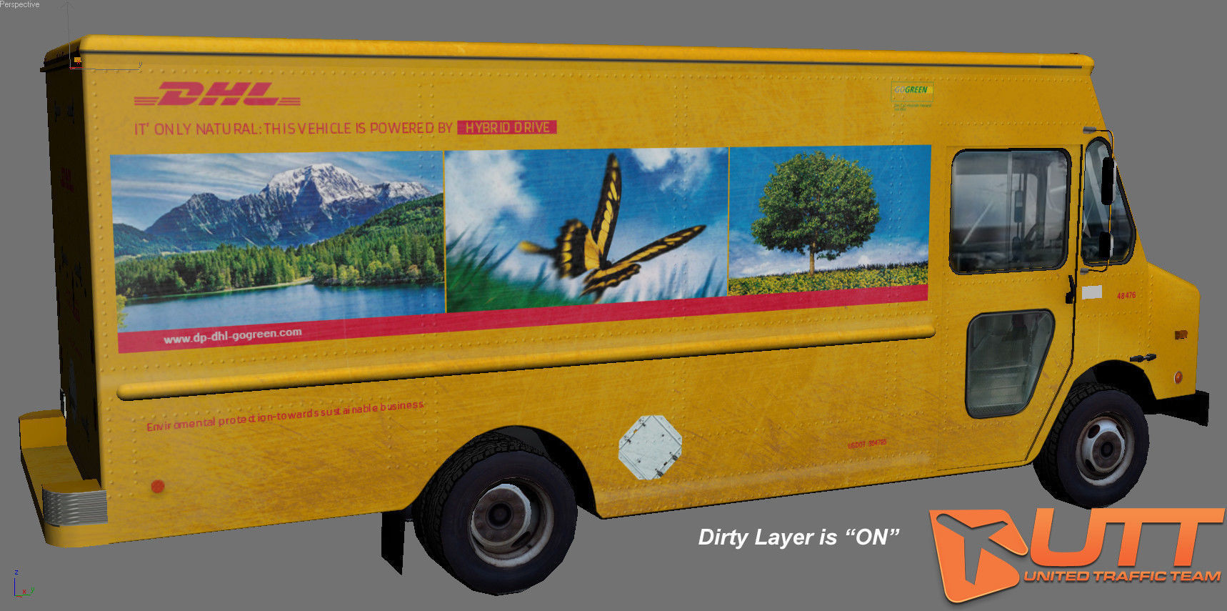 Grumman Olson short pack Low-poly 3D model_7