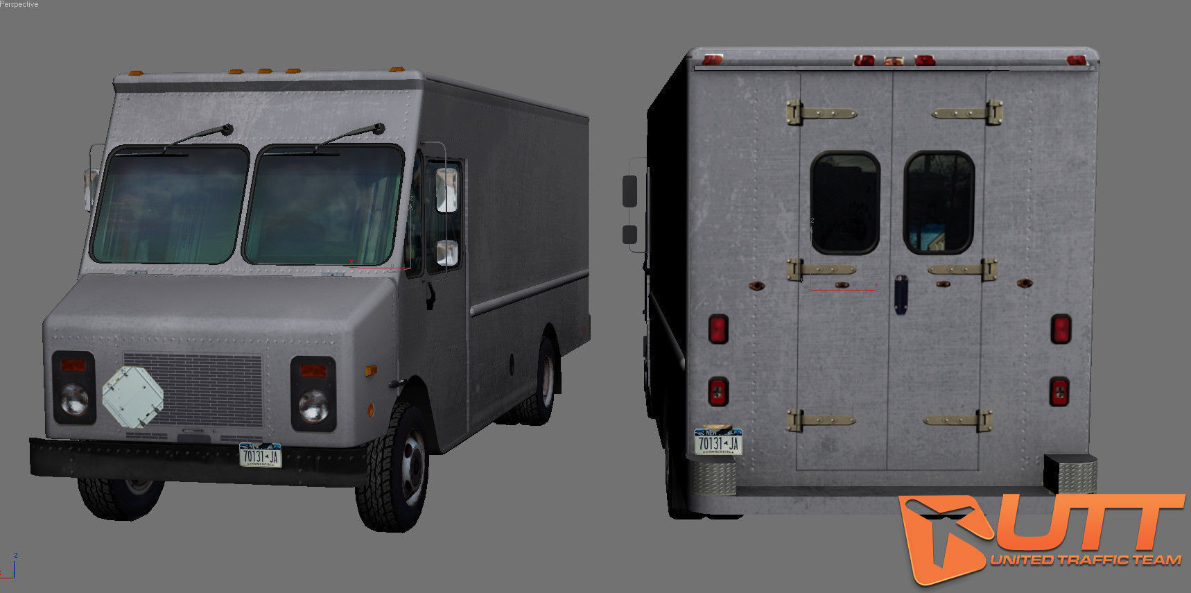 Grumman Olson short pack Low-poly 3D model_25