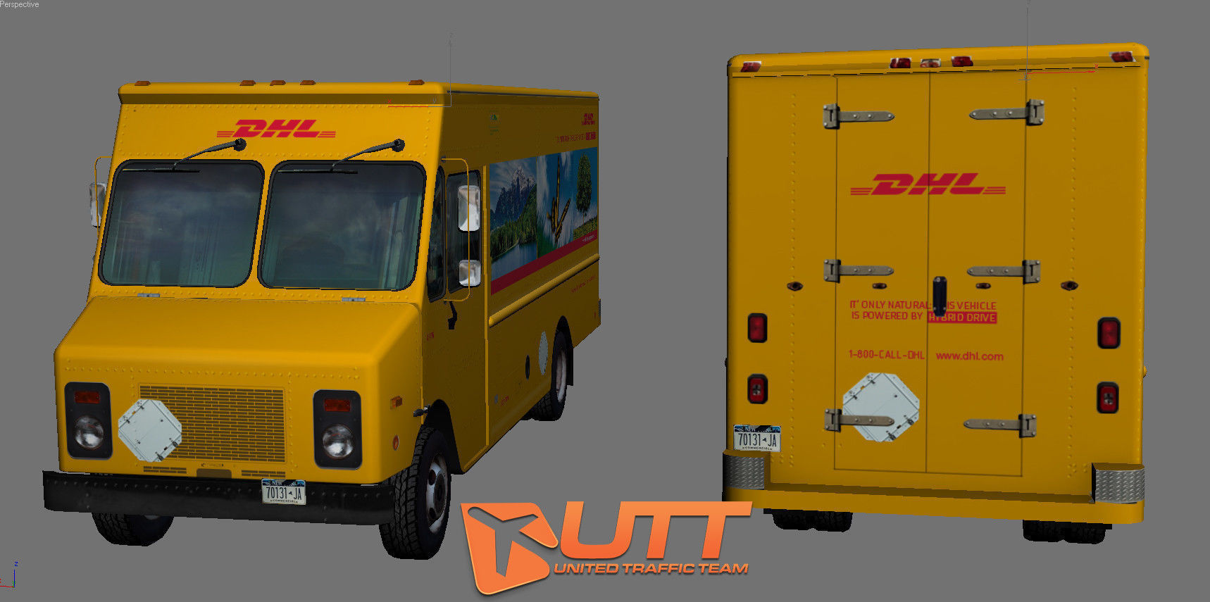 Grumman Olson short pack Low-poly 3D model_5