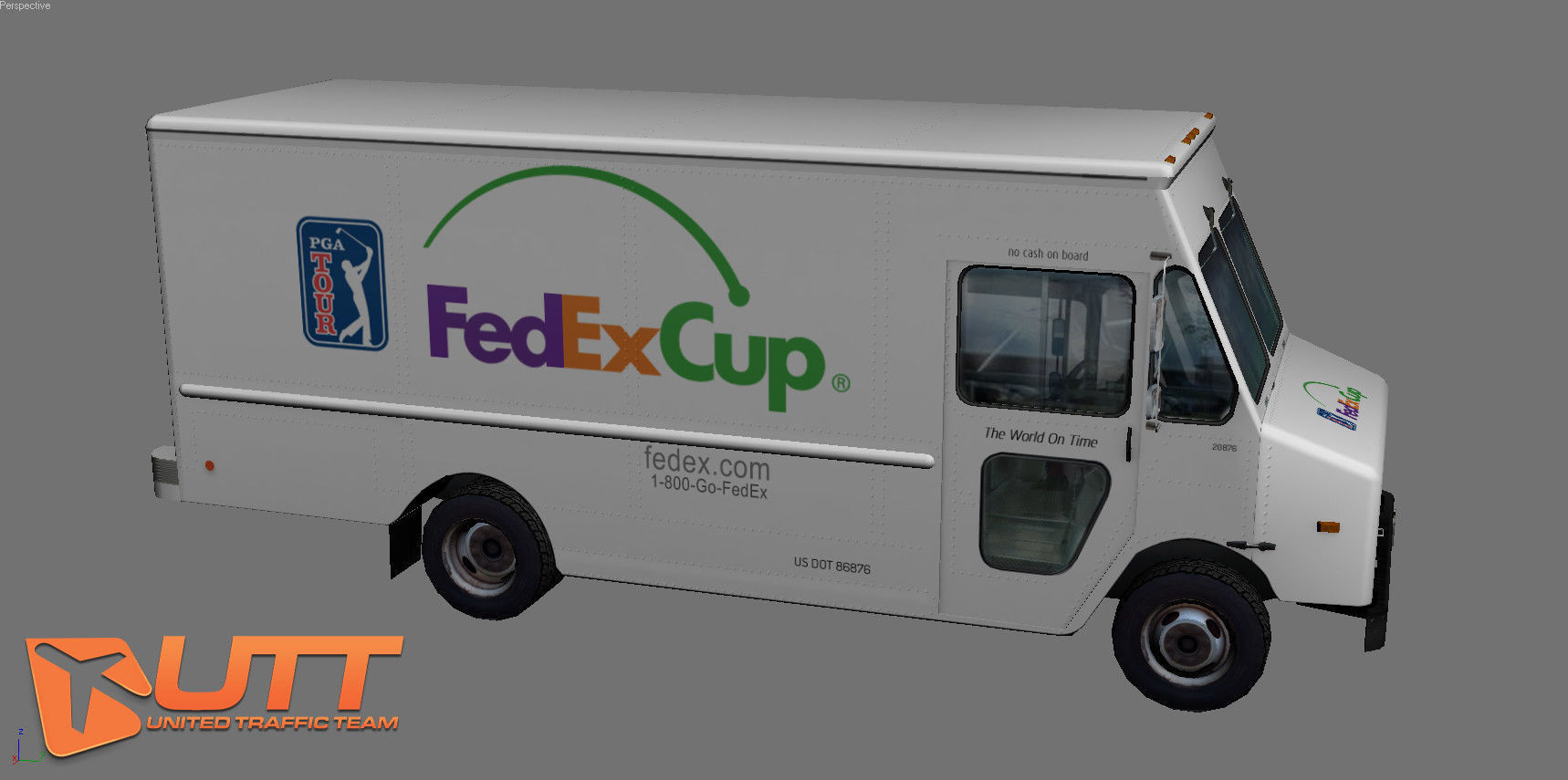 Grumman Olson short pack Low-poly 3D model_20