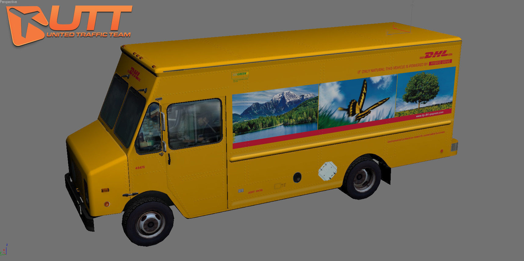 Grumman Olson short pack Low-poly 3D model_6