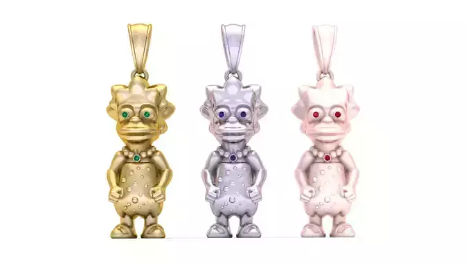 Cartoon Character Pendant 