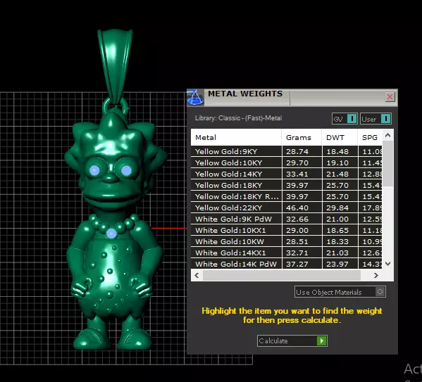 Cartoon Character Pendant  3D print model_8