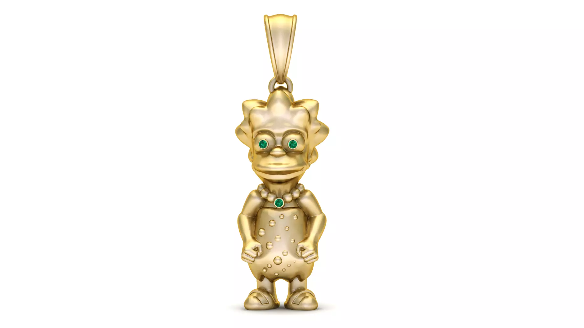 Cartoon Character Pendant  3D print model_1
