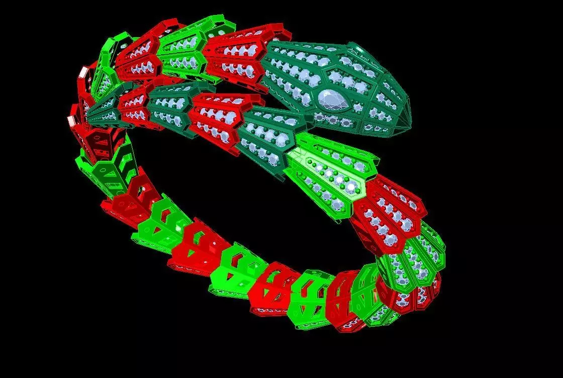 bvlgari snake bracelet 3D print model 3D print model