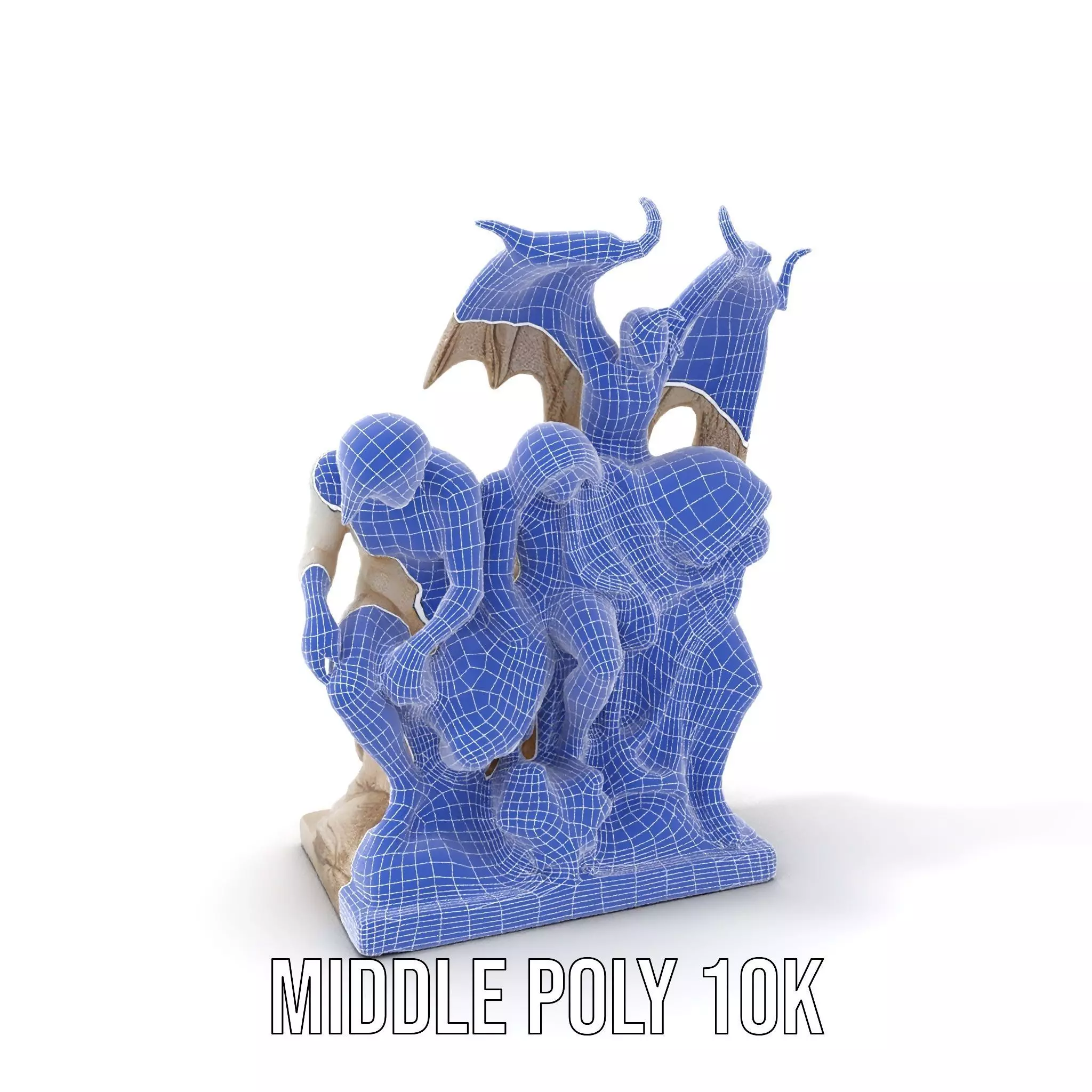 Gothic Sculpture model pack Low-poly 3D model_31